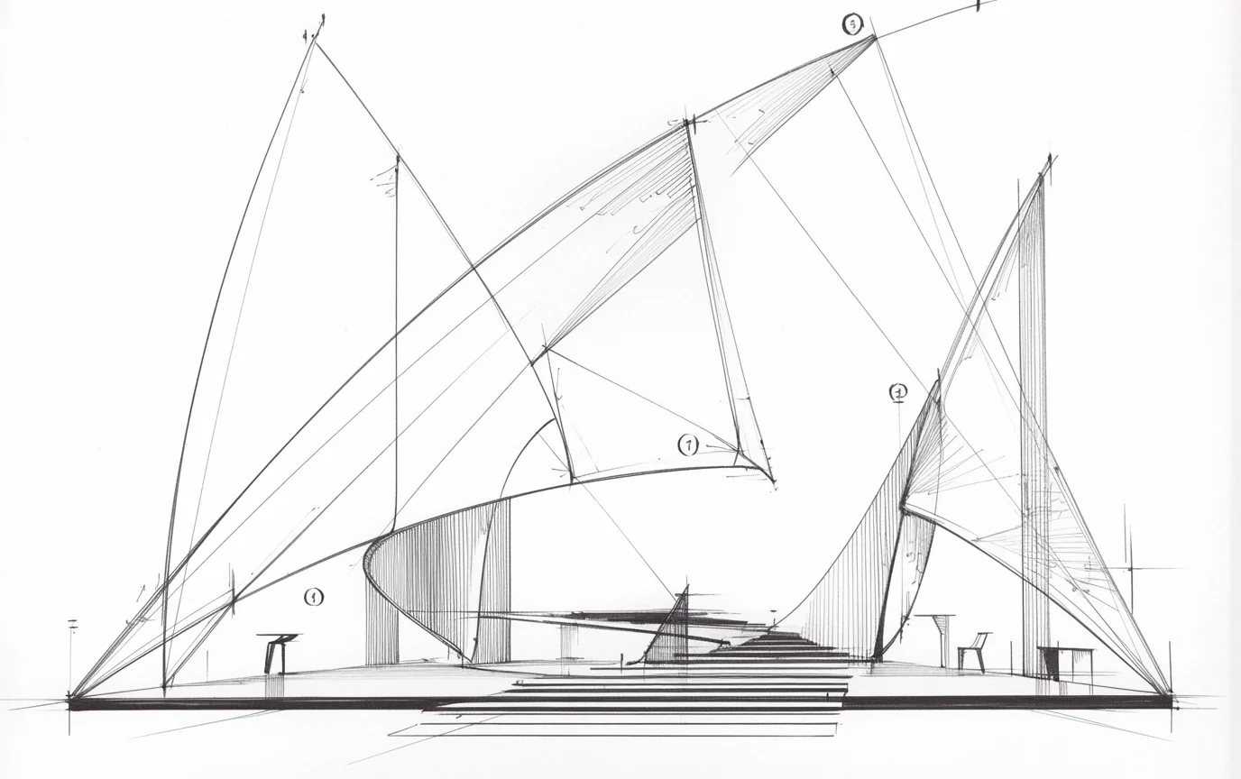 Exhibition sketches gallery image 6